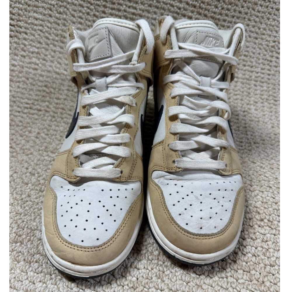 Nike Dunk High PRM Sesame Shoes Womens 7.5 White/Tan DX2044-101 Trainer Sneakers - Picture 3 of 10